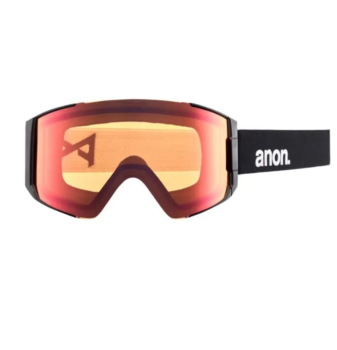 Anon Sync Snow Goggles 2024   Bonus Lens - Black / Perceive Sunny Red