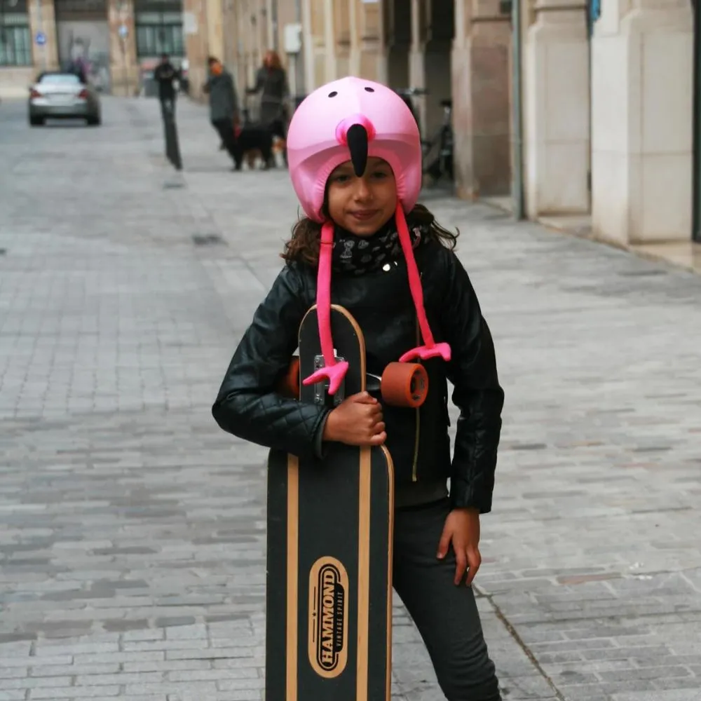 Coolcasc Animal Ski Helmet Cover - Flamingo