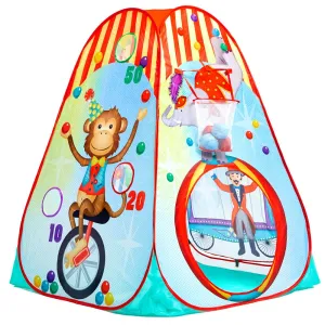 Fun2Give Pop-it-Up Circus Activity Play Tent ‚Äì Colorful Imaginative Playhouse