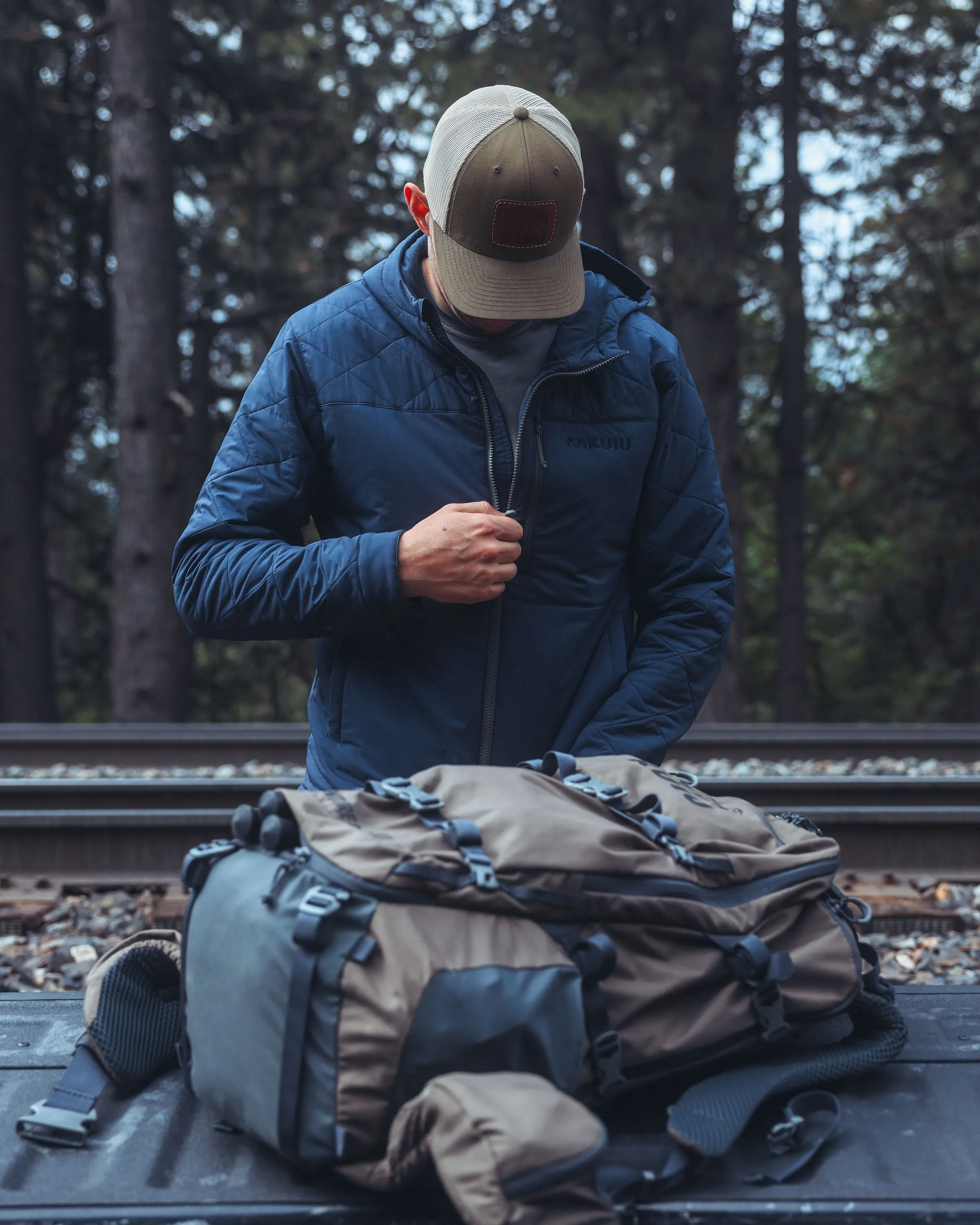 Granby Hooded Jacket | Steel Blue