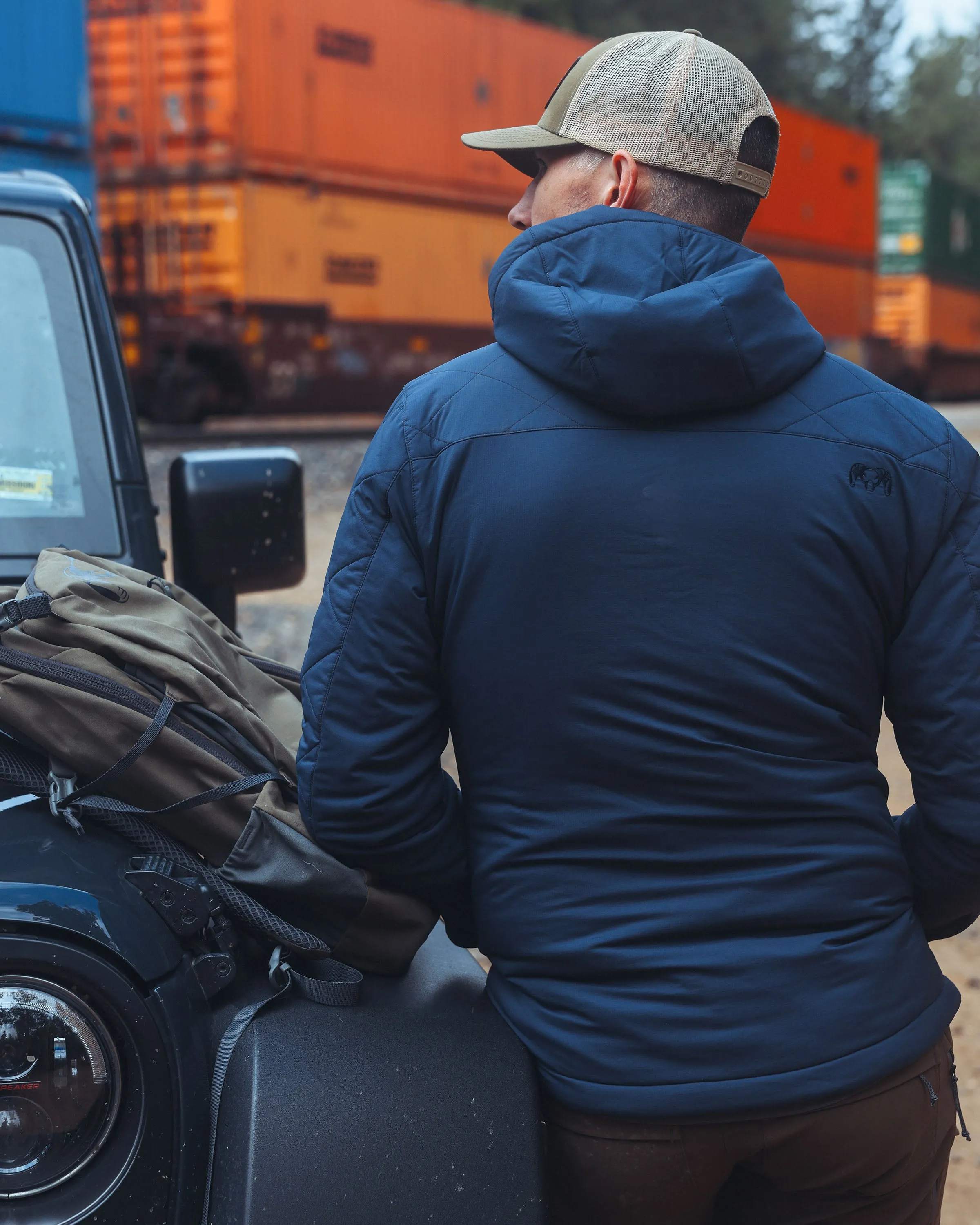 Granby Hooded Jacket | Steel Blue