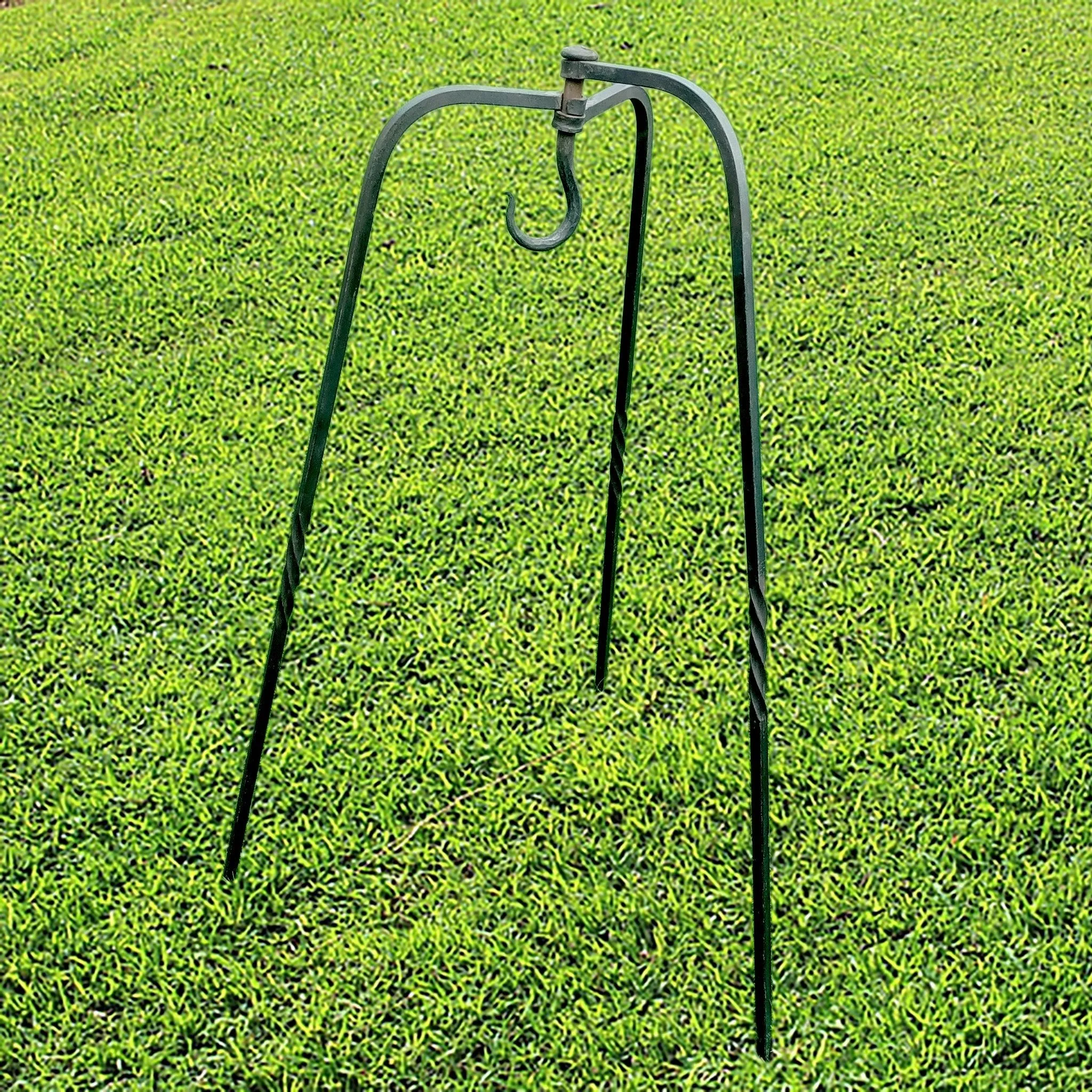 Hand-Forged Iron Tripod Cooking Stand