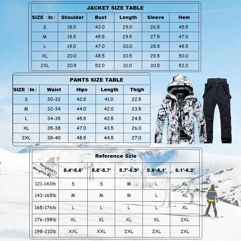 Hotian Men Skiing Shell Insulated Jacket