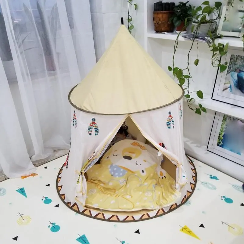 Kids Pop Up Indoor Play Tent Castle House