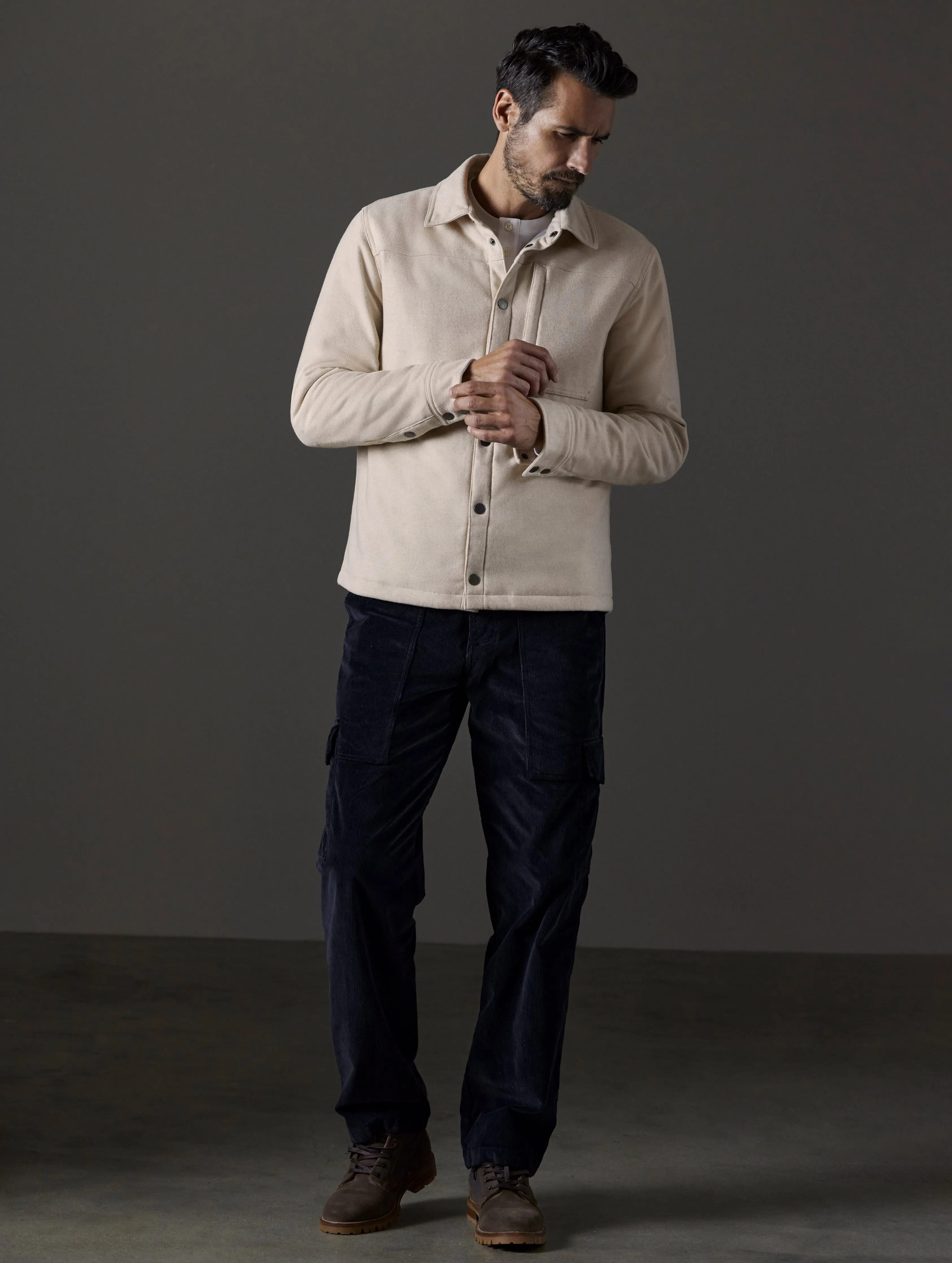 Nova Insulated Button-Down - Bone Heather