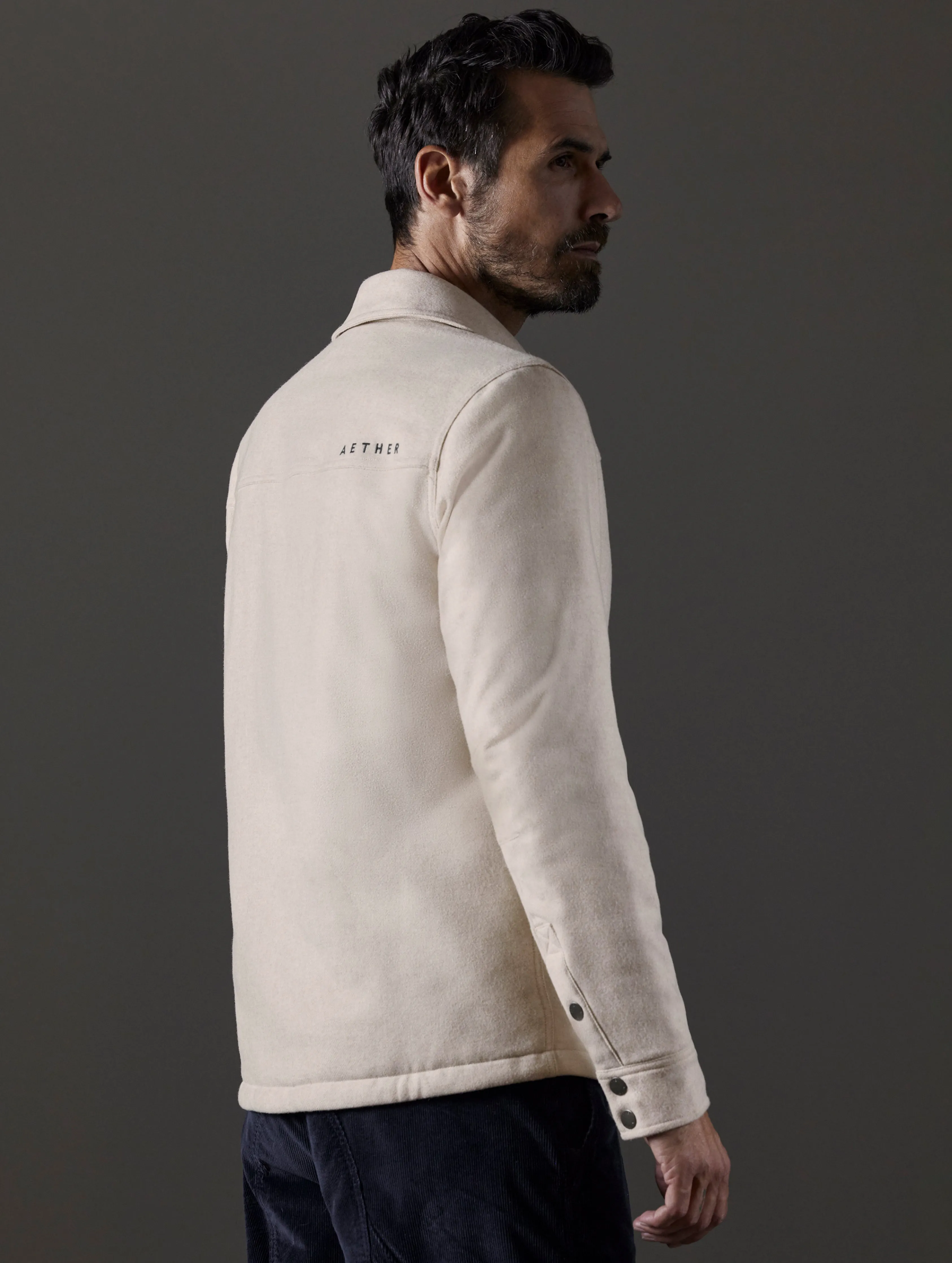 Nova Insulated Button-Down - Bone Heather