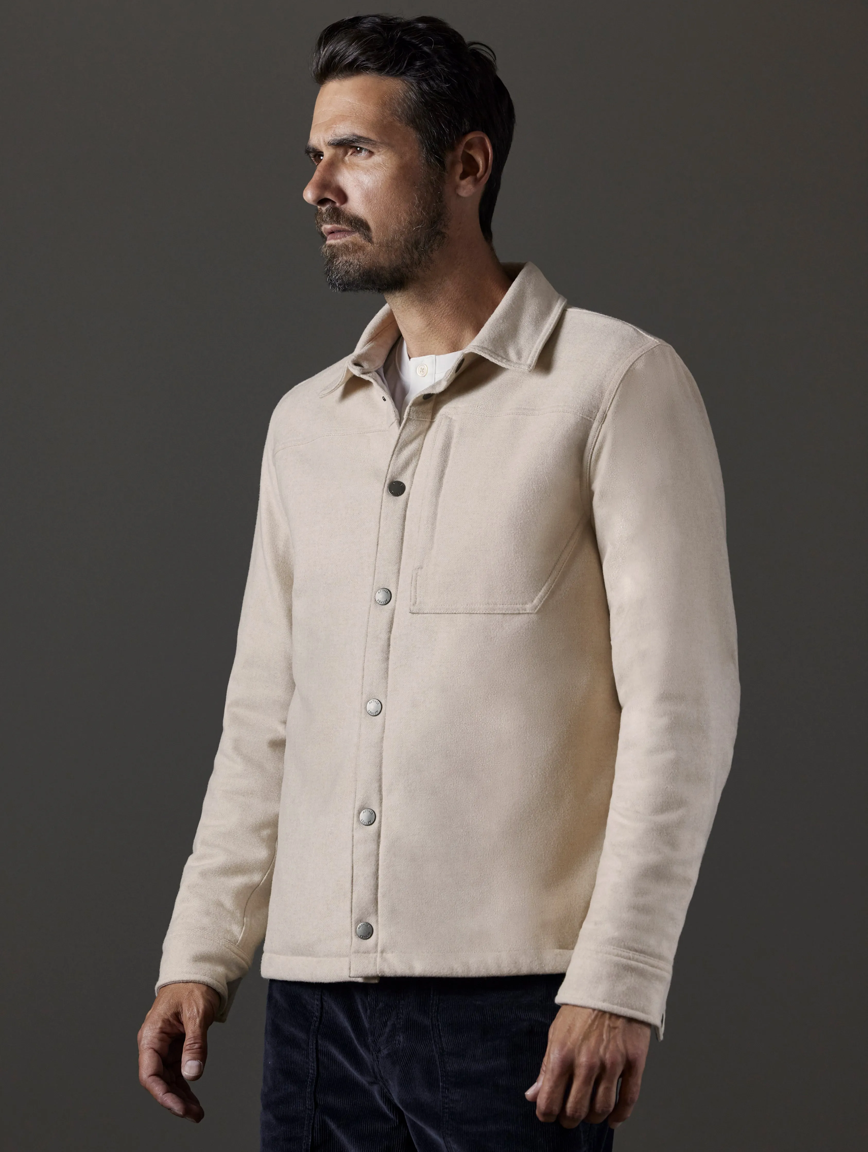 Nova Insulated Button-Down - Bone Heather