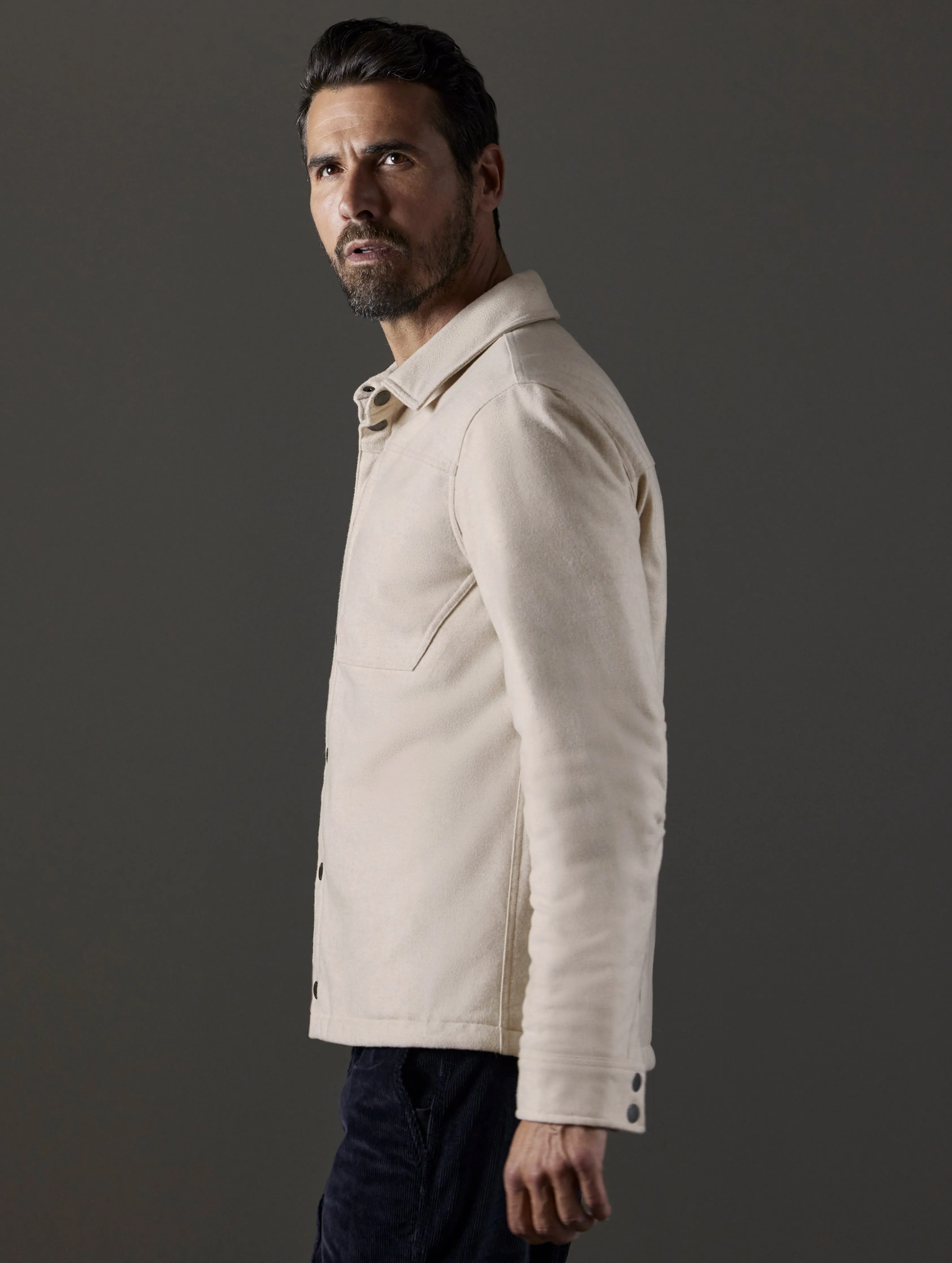 Nova Insulated Button-Down - Bone Heather