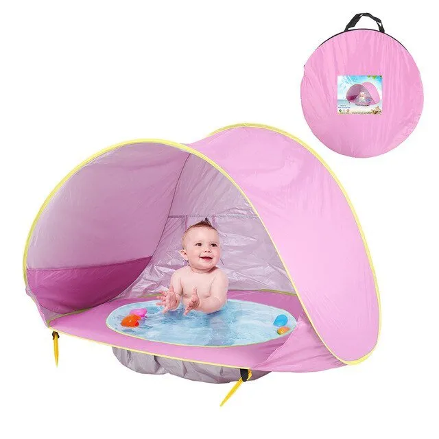 Pop Up Baby Sunshade Pool Tent - UV Protection Infant Sun Shelters Beach Shade Tent