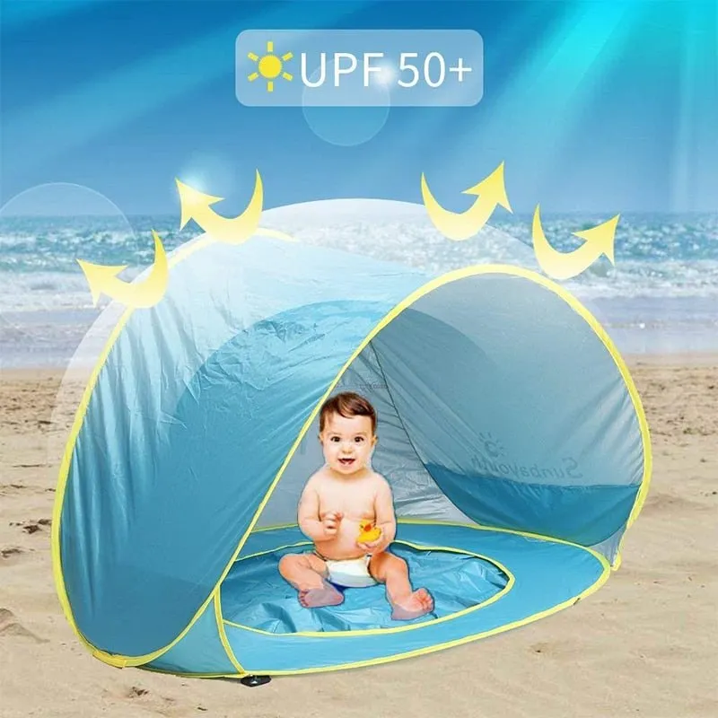 Pop Up Baby Sunshade Pool Tent - UV Protection Infant Sun Shelters Beach Shade Tent