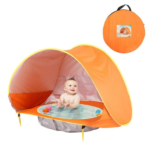 Pop Up Baby Sunshade Pool Tent - UV Protection Infant Sun Shelters Beach Shade Tent