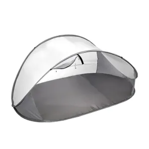 Pop Up Tent Camping Beach Tents 4 Person Portable Hiking Shade Shelter Grey