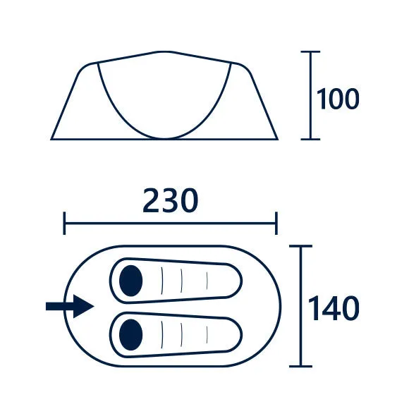 Rock N River Fota 200 Pop Up Tent