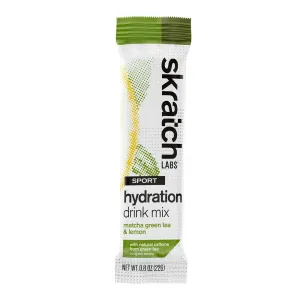 Sport Hydration Drink Mix, Matcha Green Tea and Lemons, Single Serving