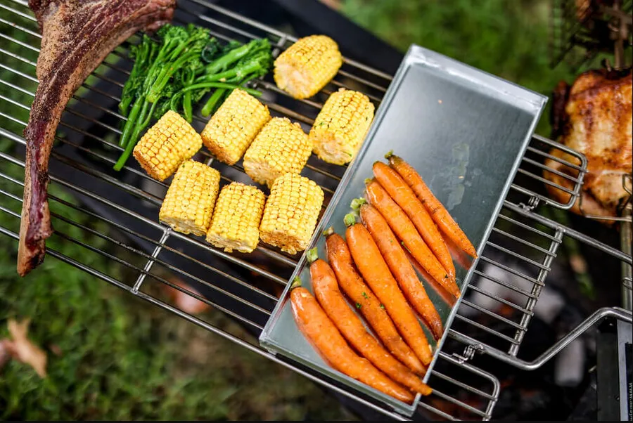 Stainless Steel Folding Grill 680mm x 330mm w/Post Clamp by Auspit