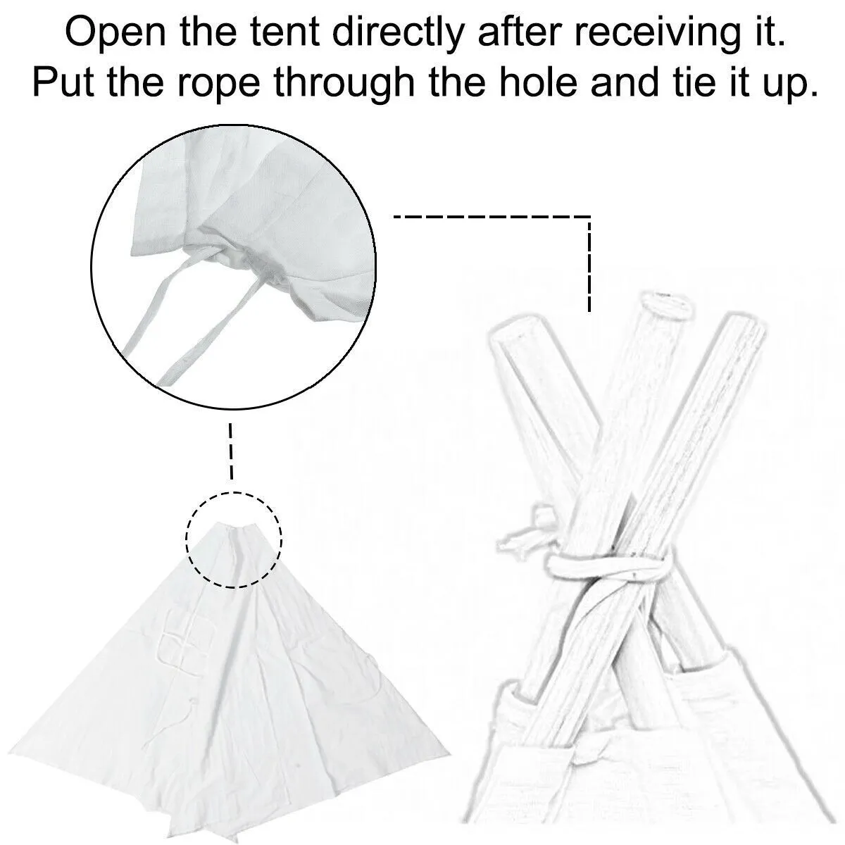 Teepee canvas Wigwam Tent Cubby House Small Medium sized for kids indoor -Pink-135 cm Size