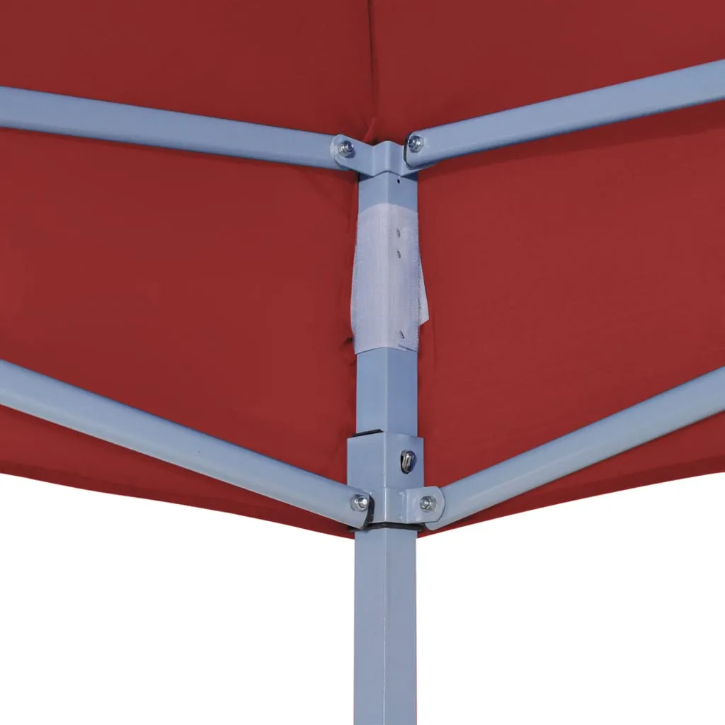 vidaXL Party Tent Roof 2x2 m Burgundy 270 g/m²