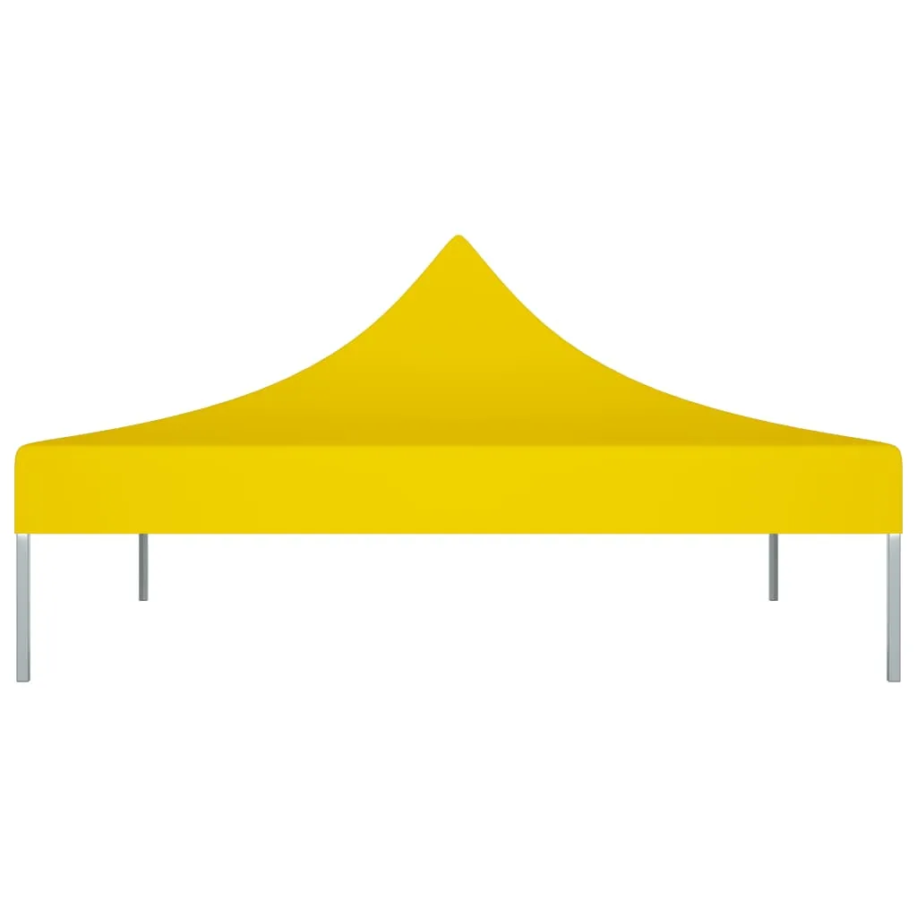 vidaXL Party Tent Roof 2x2 m Yellow 270 g/m²