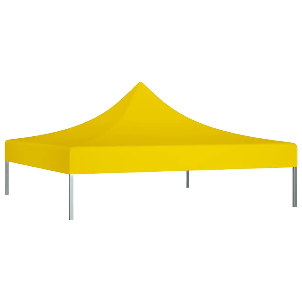 vidaXL Party Tent Roof 2x2 m Yellow 270 g/m²