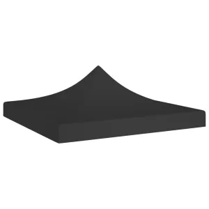 vidaXL Party Tent Roof 3x3 m Black 270 g/m²