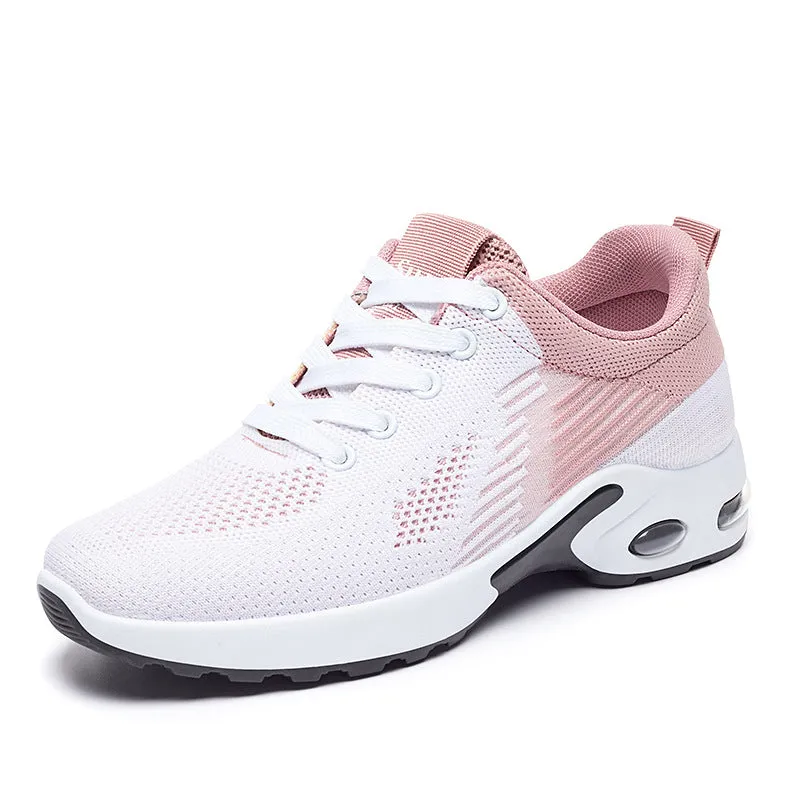 Women's Air-Cushioned Flyknit Sneakers Running Shoes