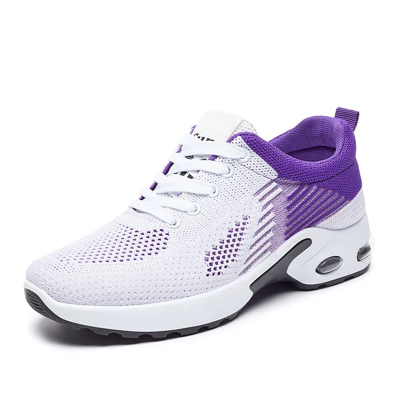 Women's Air-Cushioned Flyknit Sneakers Running Shoes